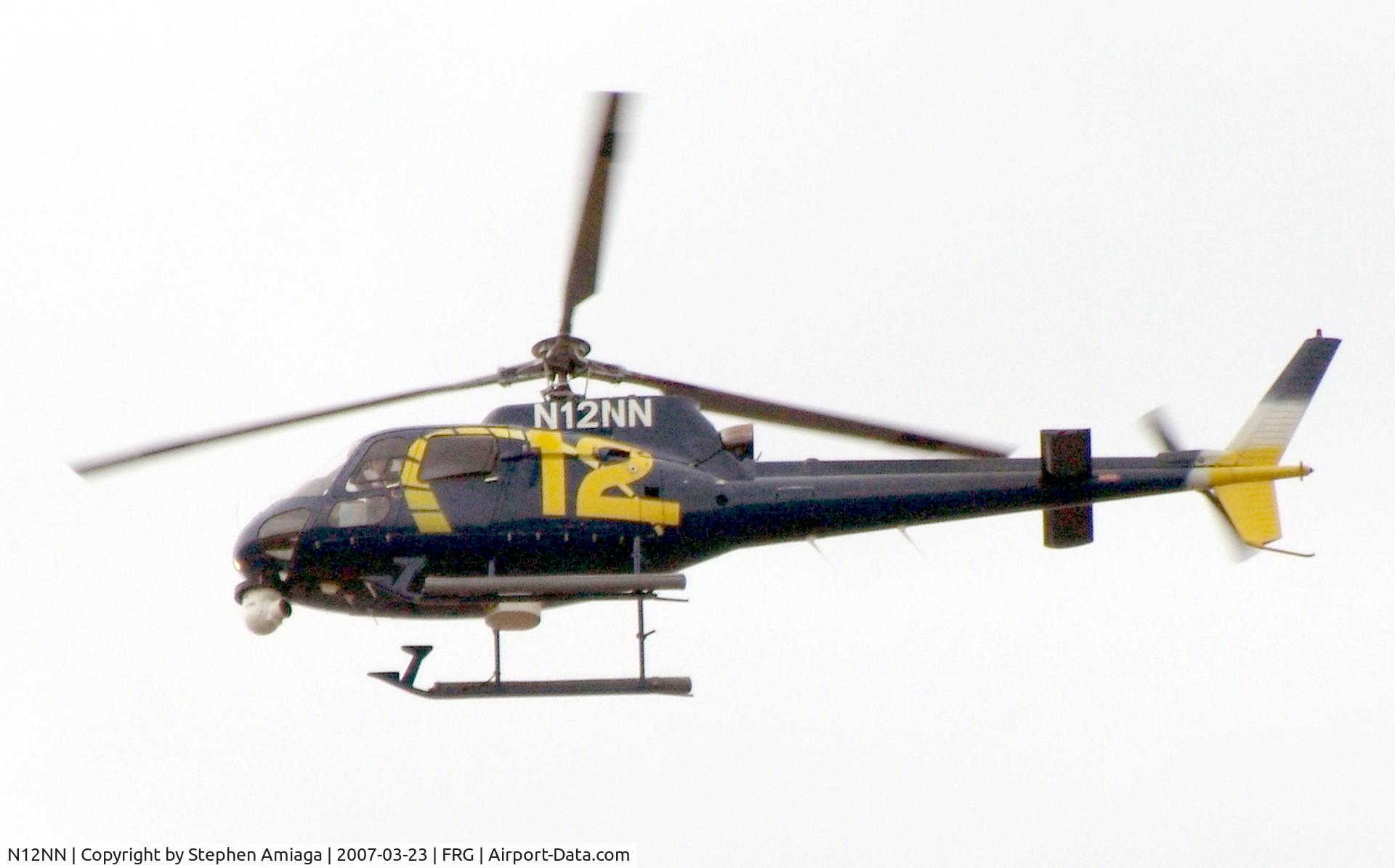 N12NN, 1980 Aerospatiale AS-350BA Ecureuil C/N 1355, News 12 off to another story..