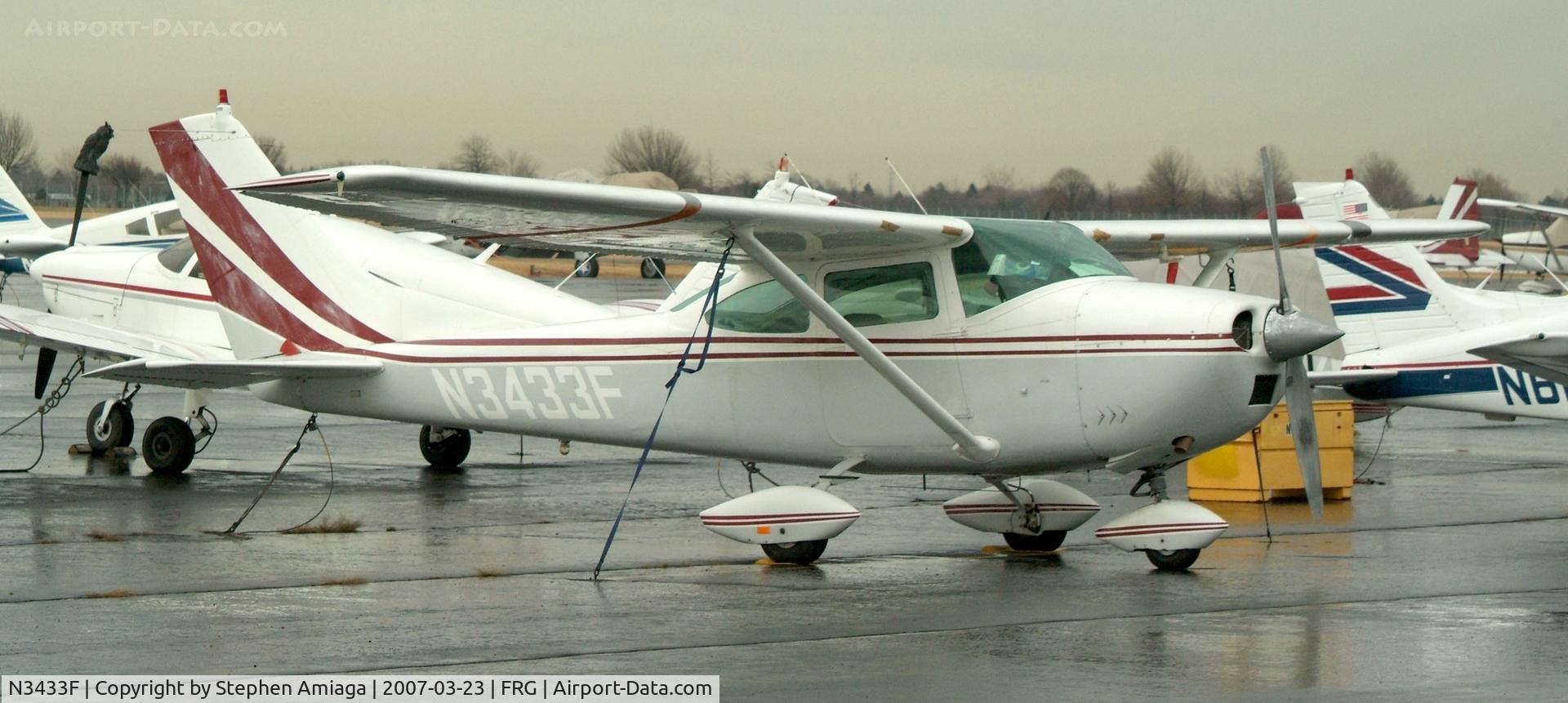 N3433F, 1966 Cessna 182J Skylane C/N 18257433, Skylane on the Echo Ramp