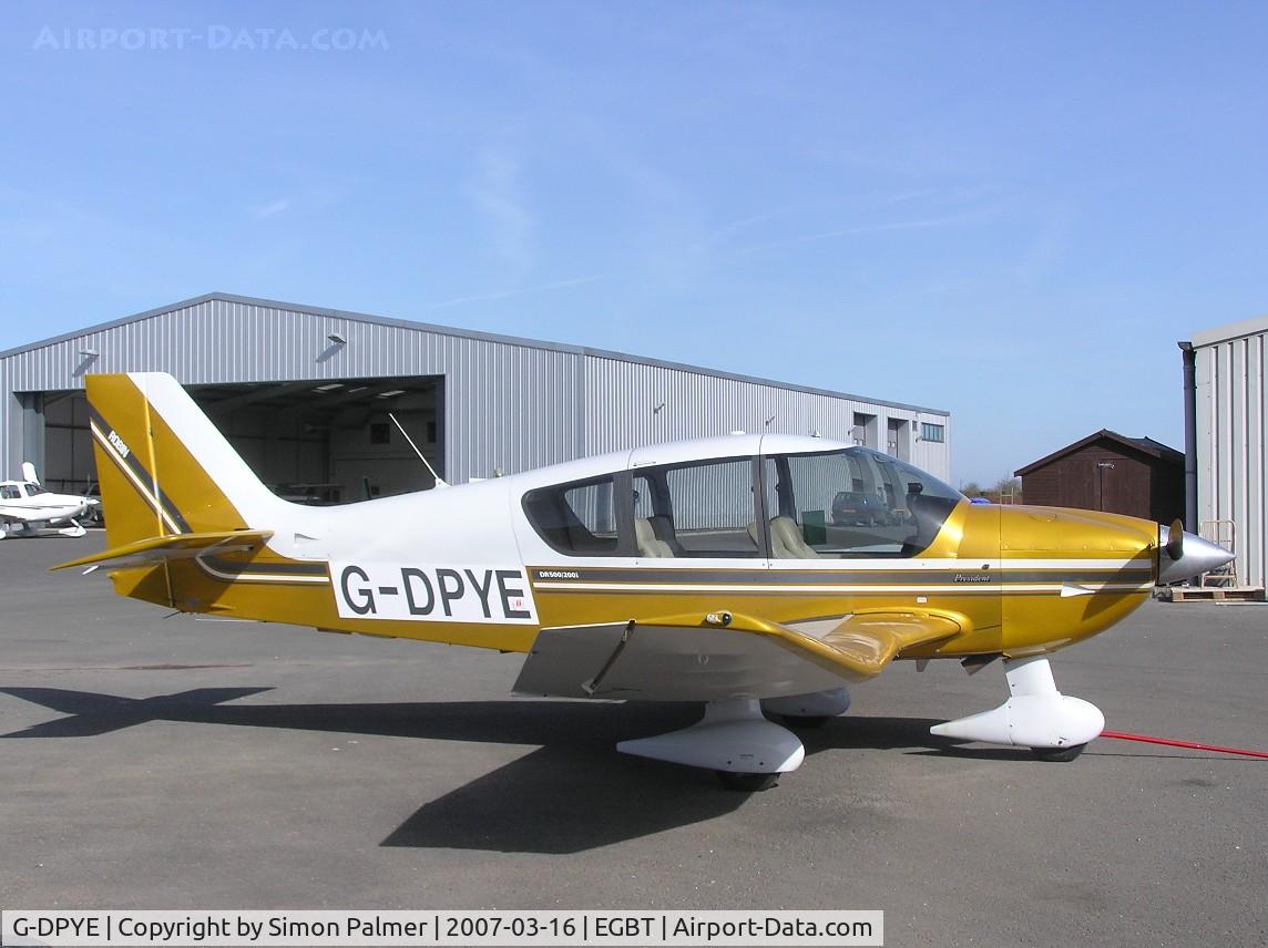 G-DPYE, 1999 Robin DR-400-500 President C/N 14, Robin DR500