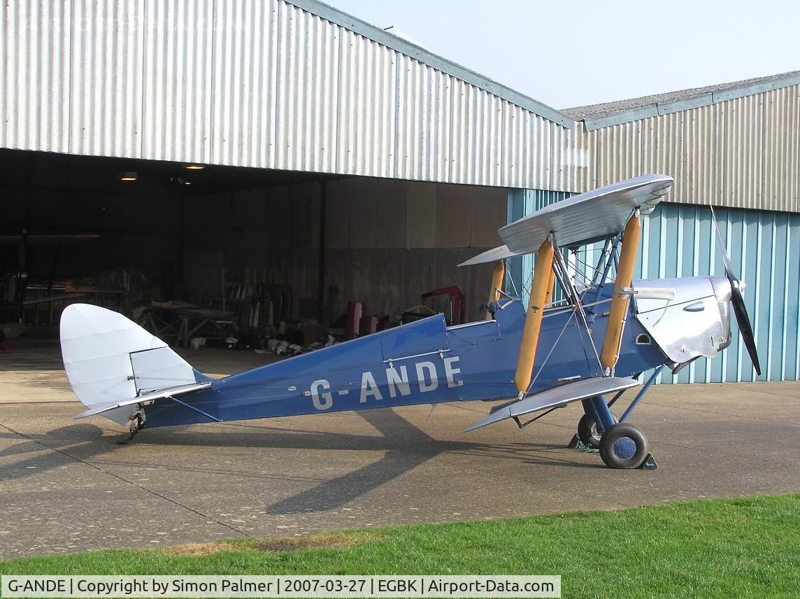 G-ANDE, 1943 De Havilland DH-82A Tiger Moth II C/N 85957, DH82 Tiger Moth