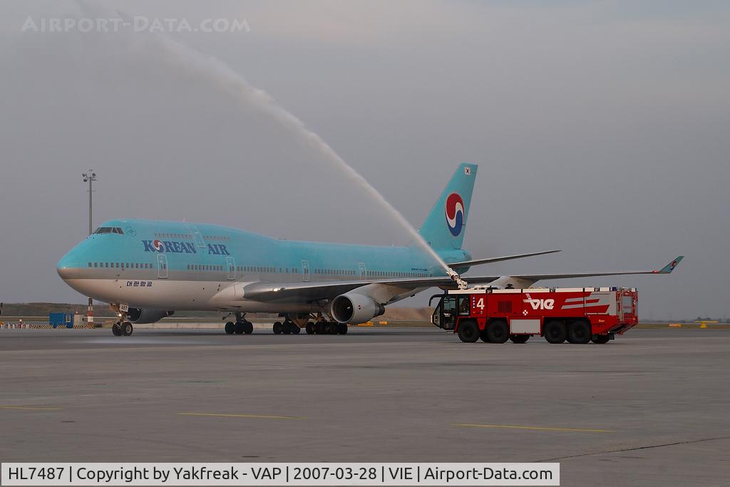 HL7487, 1992 Boeing 747-4B5 C/N 26393, Korean Air Boeing 747-400
