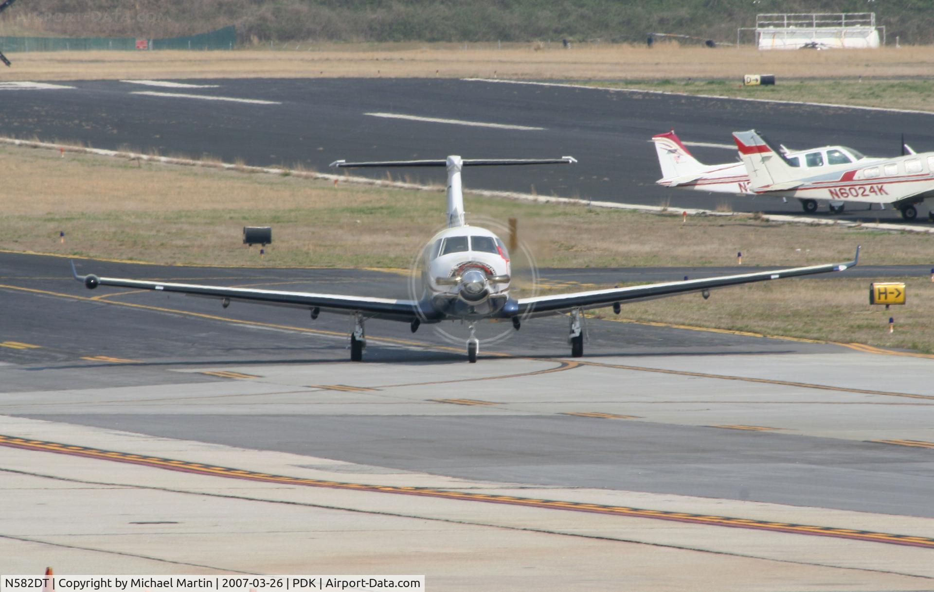 N582DT, 2004 Pilatus PC-12/45 C/N 582, Head On View