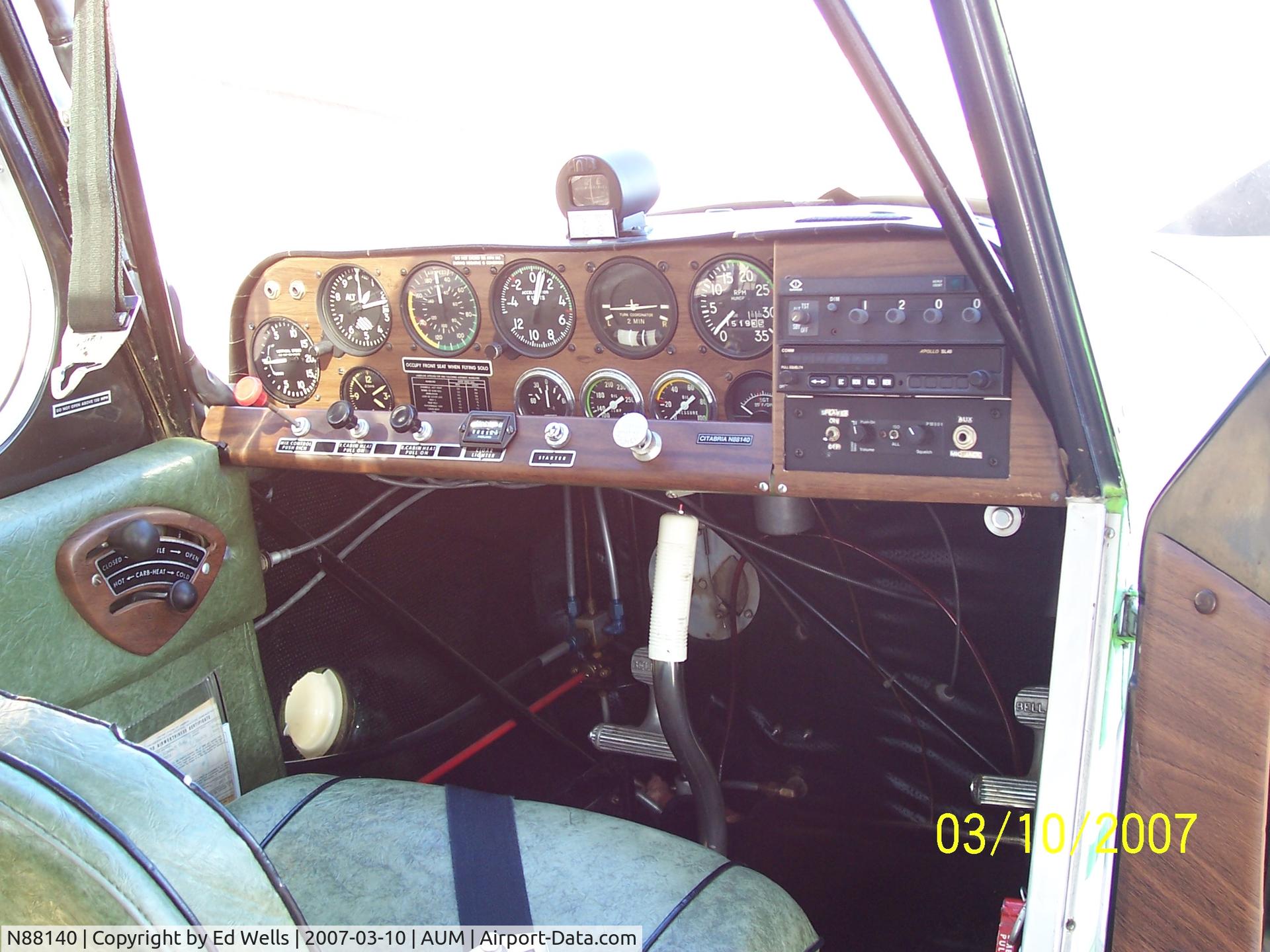 N88140, 1974 Bellanca 7ECA Citabria C/N 1042-74, Nice Panel