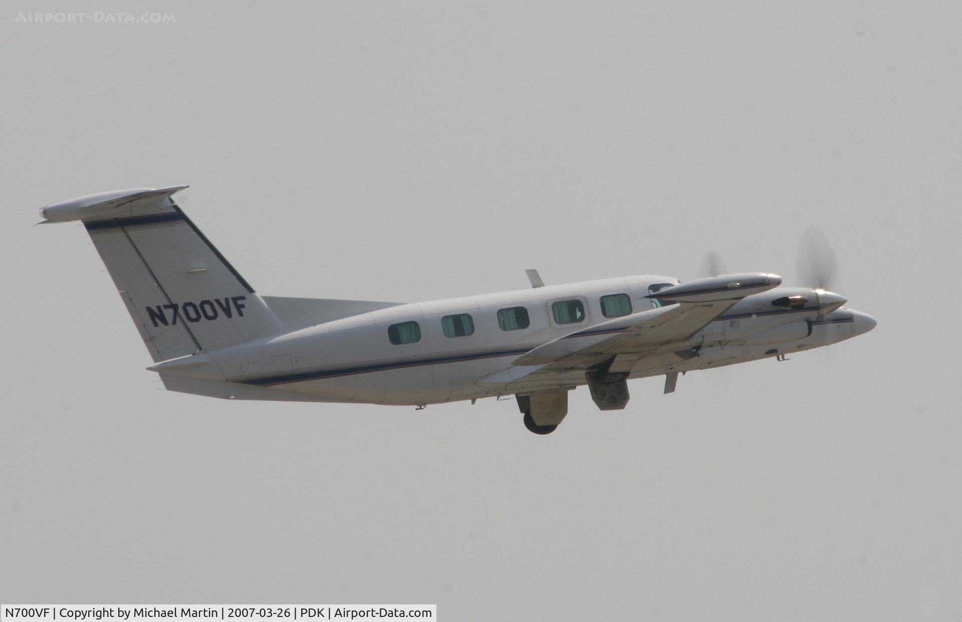 N700VF, 1980 Piper PA-42 Cheyenne C/N 42-8001053, Departing PDK enroute to MKL