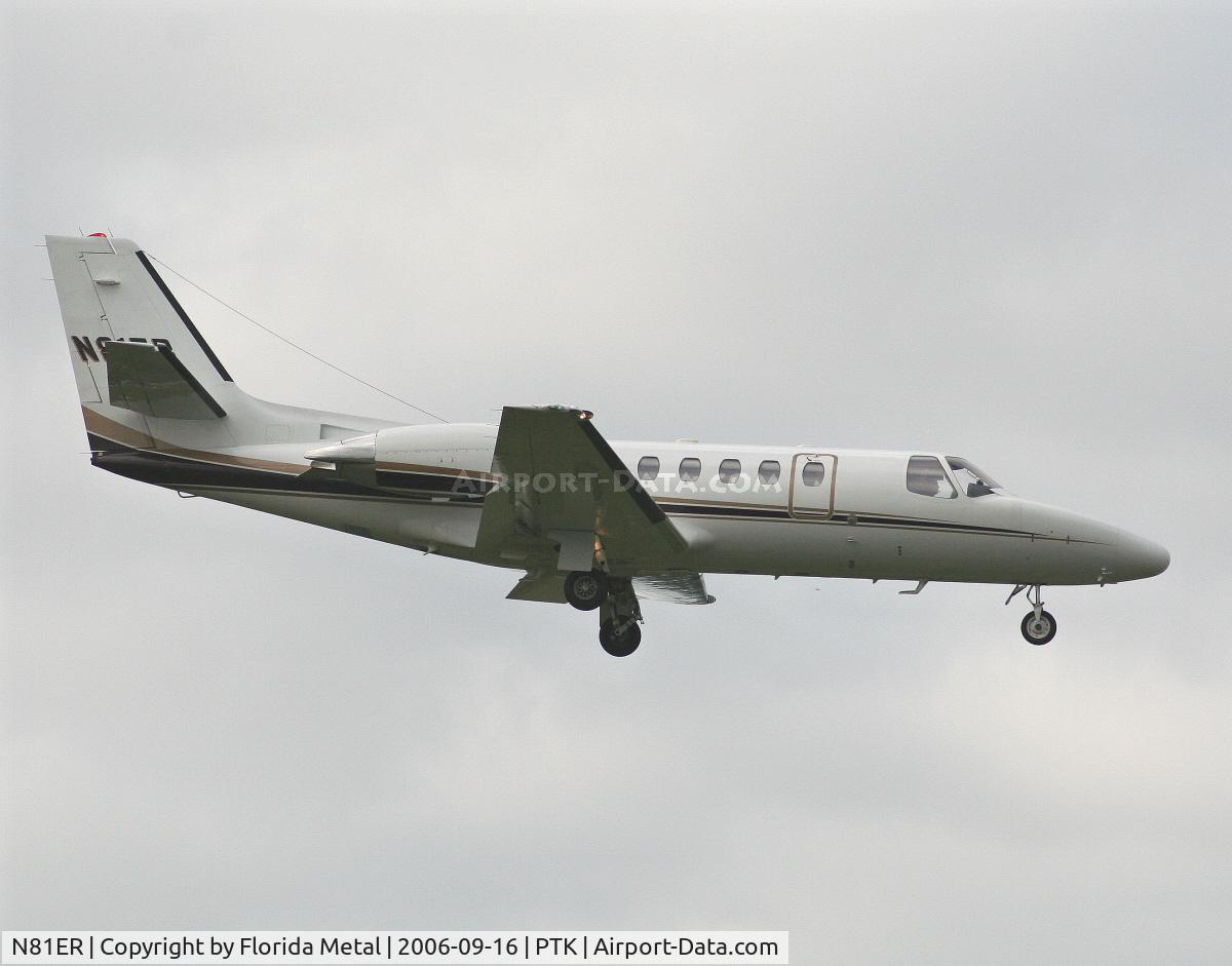 N81ER, 2007 Cessna 525B CitationJet CJ3 C/N 525B0190, C-550
