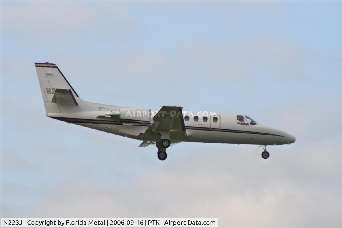 N223J, 1982 Cessna 550 Citation II C/N 550-0412, C-550