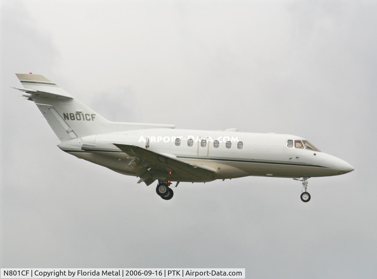 N801CF, British Aerospace BAe.125 Series 800A C/N 258185, HS800A
