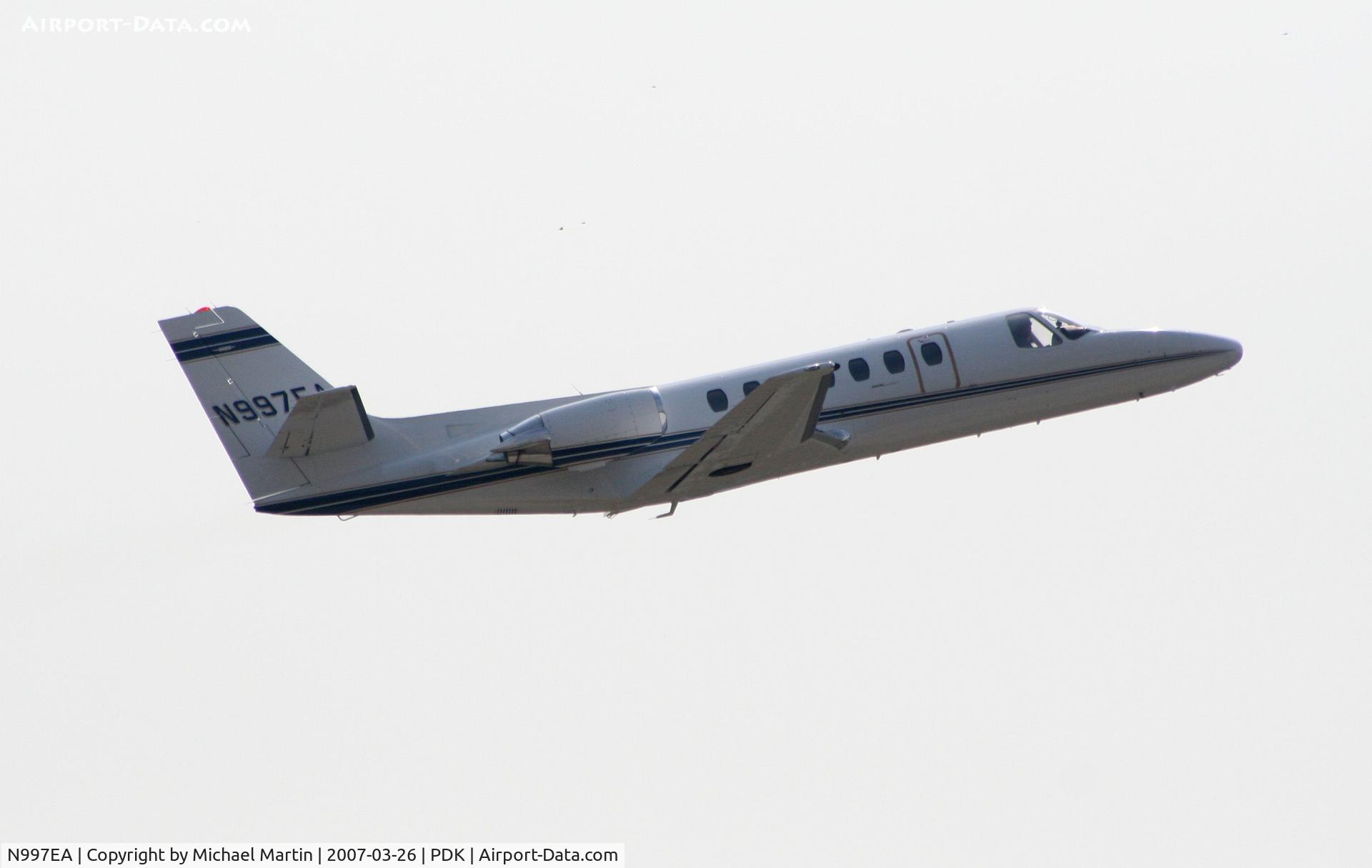 N997EA, 1992 Cessna 560 C/N 560-0178, Departing PDK enroute home