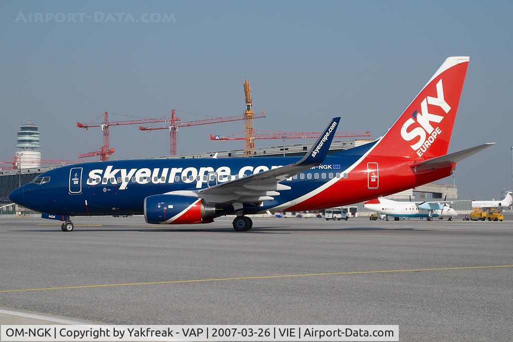 OM-NGK, 2007 Boeing 737-76N C/N 34756/2208, Sky Europe Boeing 737-700
