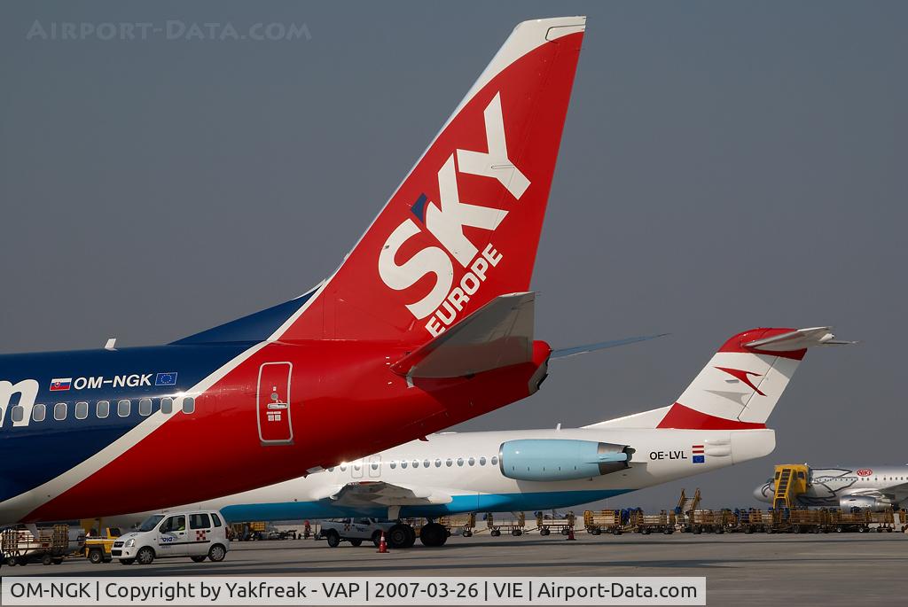 OM-NGK, 2007 Boeing 737-76N C/N 34756/2208, Sky Europe Boeing 737-700