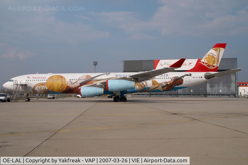 OE-LAL, 1999 Airbus A340-313 C/N 263, Austrian Airlines Airbus A340-300