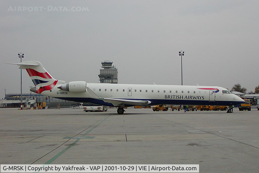 G-MRSK, 2001 Canadair CRJ-700 (CL-600-2C10) Regional Jet C/N 10028, Maersk Air UK Canadair Regionaljet 700 in British Airways colors