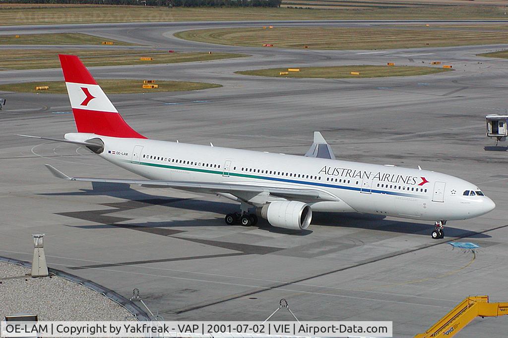 OE-LAM, 1998 Airbus A330-223 C/N 223, Austrian Airlines Airbus 330-200