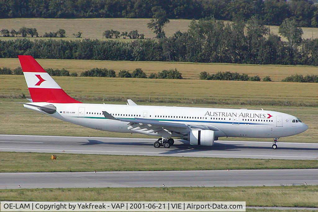 OE-LAM, 1998 Airbus A330-223 C/N 223, Austrian Airlines Airbus 330-200