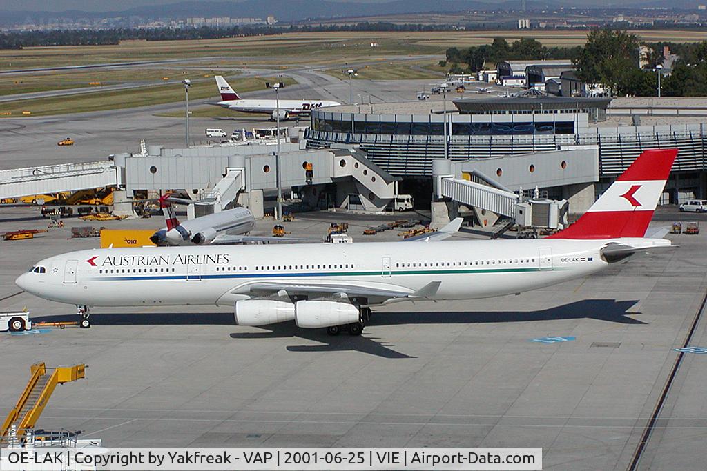 OE-LAK, 1997 Airbus A340-313 C/N 169, Austrian Airlines Airbus 340-300