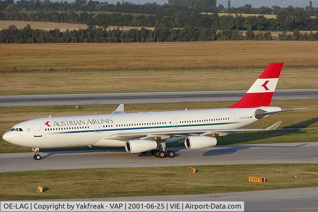 OE-LAG, 1995 Airbus A340-212 C/N 075, Austrian Airlines Airbus 340-200