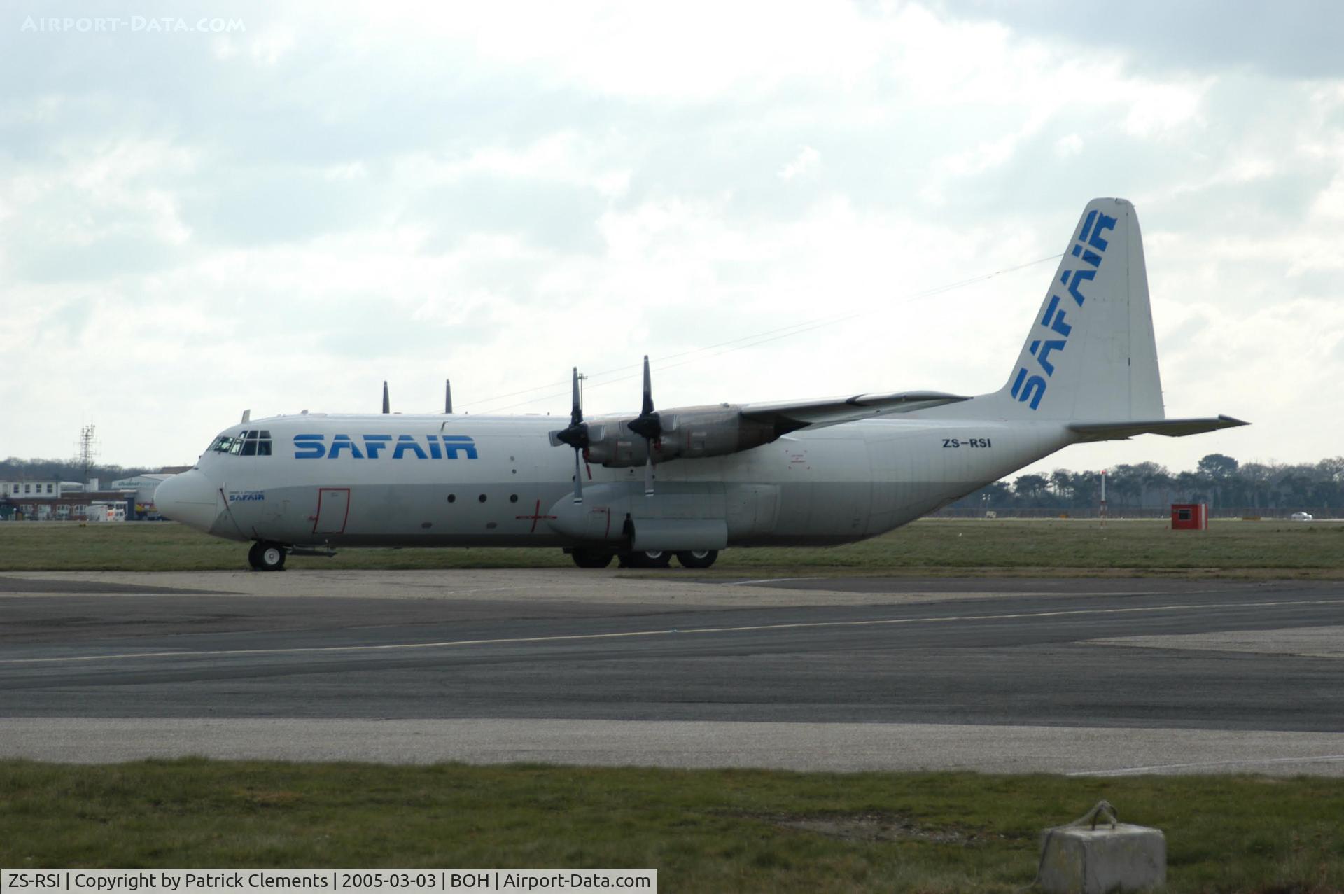 ZS-RSI, 1975 Lockheed L-100-30 Hercules (L-382G) C/N 382-4600, SAFAIR HERC L-1000-30
