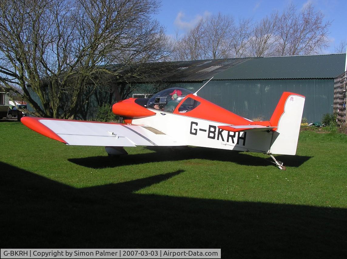G-BKRH, 1988 Brugger MB-2 Colibri C/N PFA 043-10150, Brugger Colibri at Hinton-in-the-Hedges
