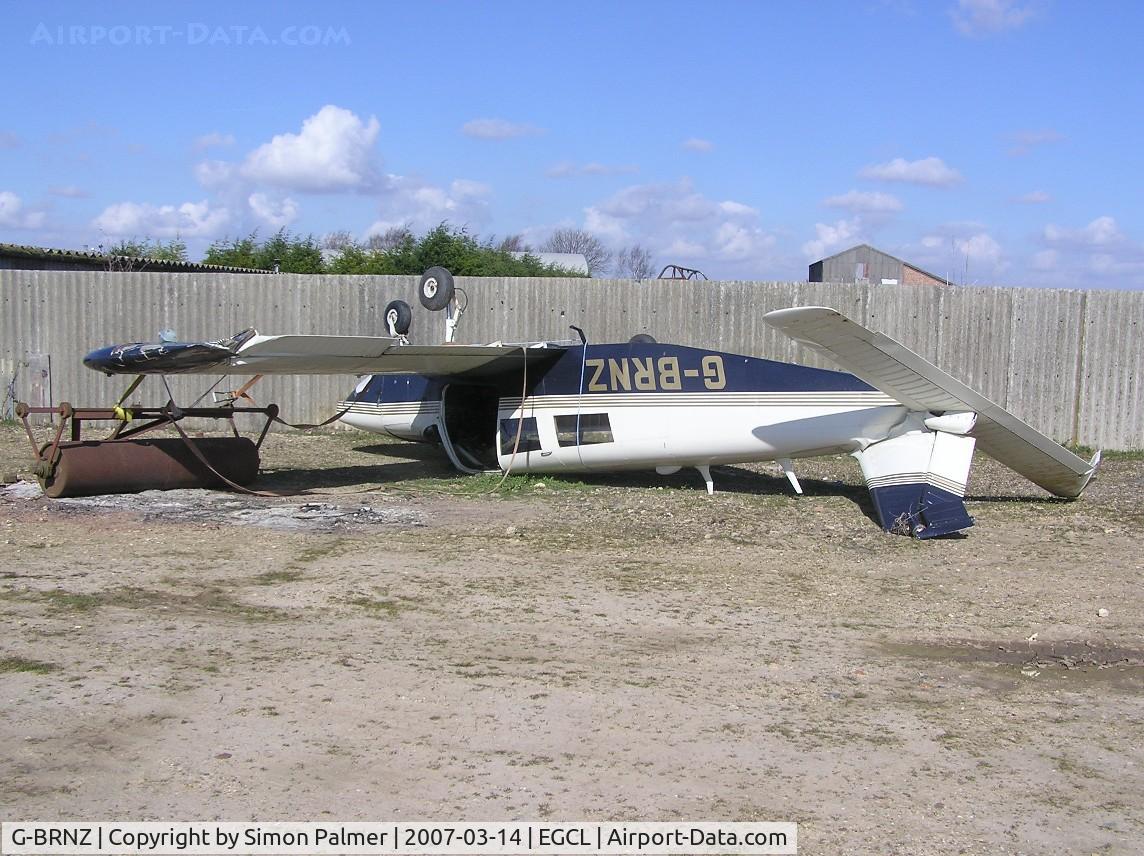 G-BRNZ, 1969 Piper PA-32-300 Cherokee Six Cherokee Six C/N 32-40594, Cherokee Six after mishap at Fenland