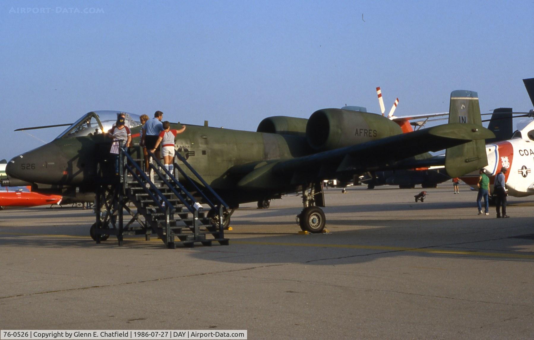 76-0526, 1976 Fairchild Republic A-10A Thunderbolt II C/N A10-0073, A-10A At the Dayton International Air Show