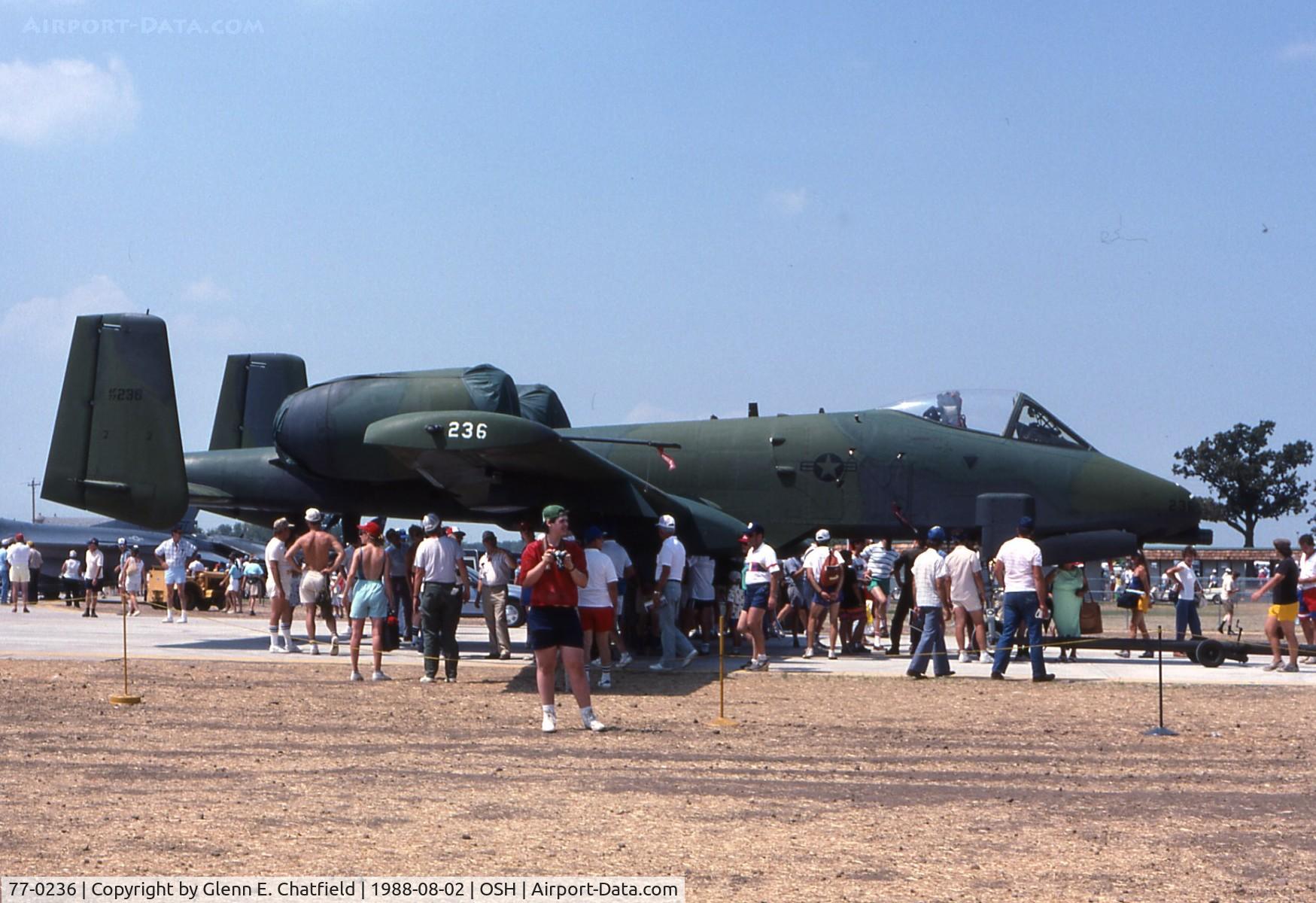 77-0236, 1977 Fairchild Republic A-10A Thunderbolt II C/N A10-0161, A-10A at the EAA fly in