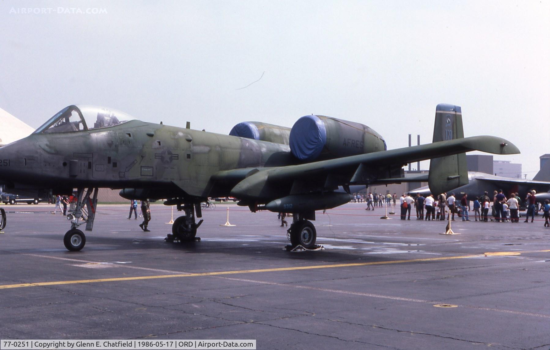 77-0251, 1977 Fairchild Republic A-10A Thunderbolt II C/N A10-0176, A-10A at the open house