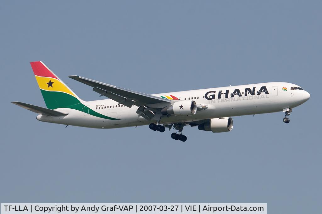 TF-LLA, 1989 Boeing 767-366/ER C/N 24541, Ghana International B767-300