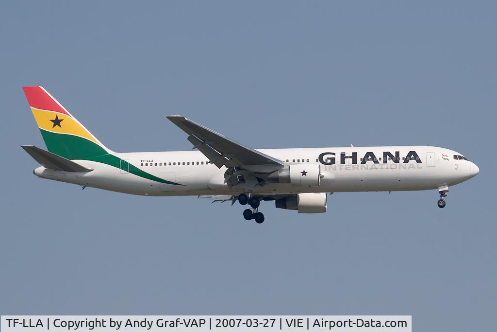 TF-LLA, 1989 Boeing 767-366/ER C/N 24541, Ghana International B767-300