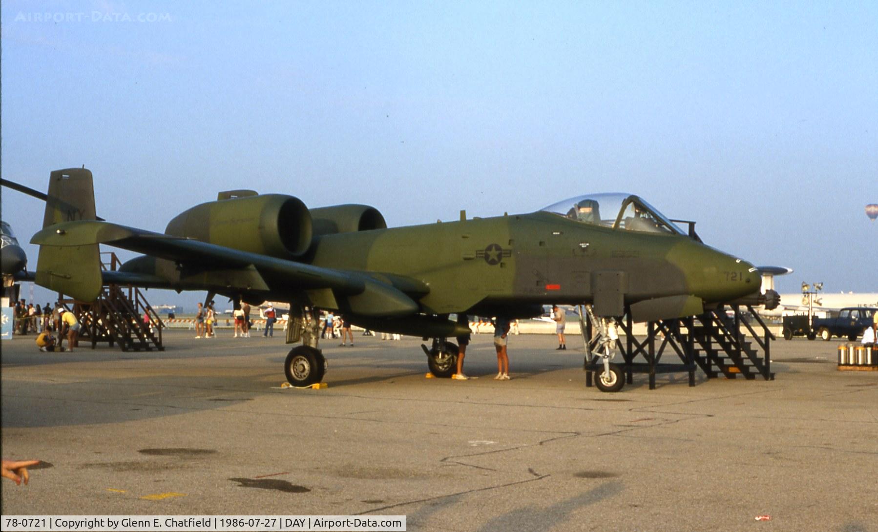 78-0721, 1978 Fairchild Republic A-10A Thunderbolt II C/N A10-0341, A-10A At the Dayton International Air Show