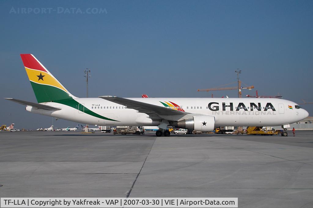 TF-LLA, 1989 Boeing 767-366/ER C/N 24541, Ghana Airways Boeing 767-300