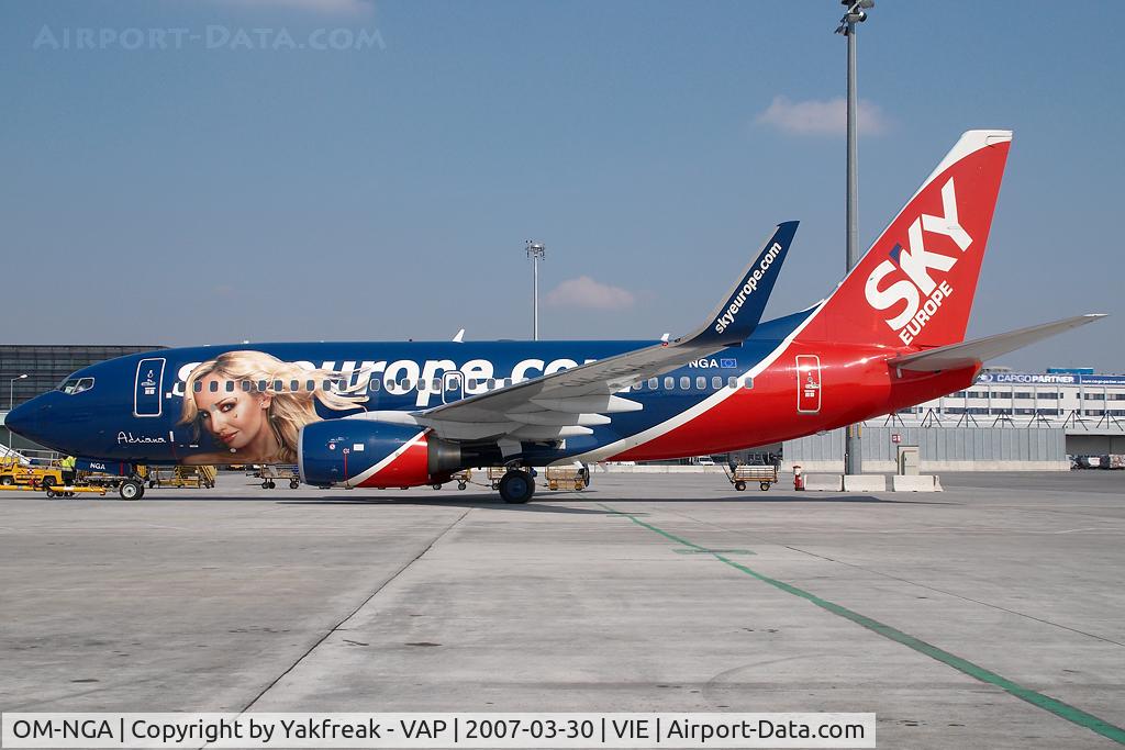 OM-NGA, 2006 Boeing 737-76N C/N 32684, Sky Europe Boeing 737-700