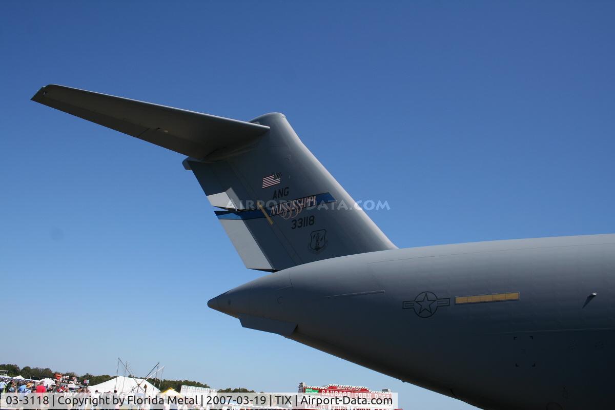 03-3118, 2003 Boeing C-17A Globemaster III C/N P-118, C-17