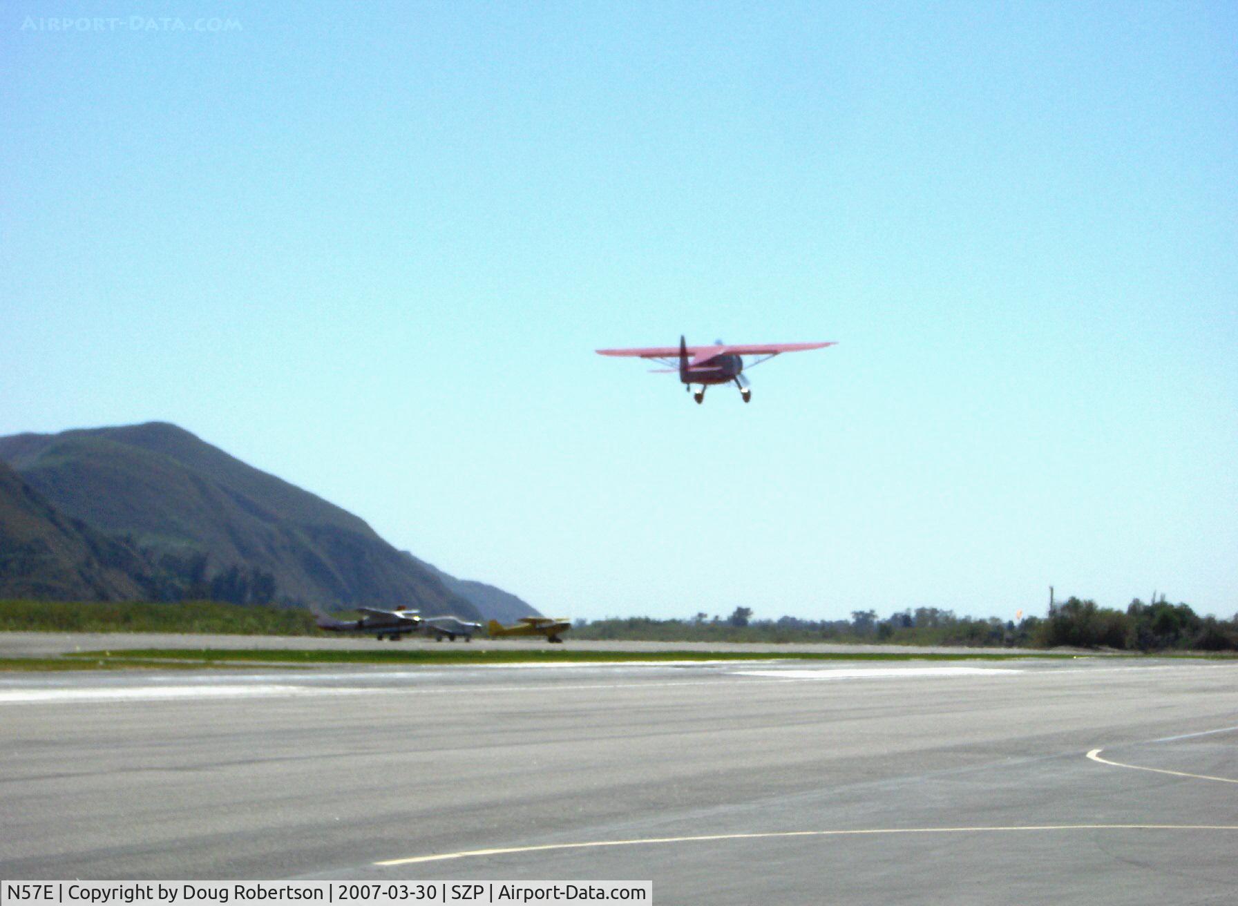 N57E, 1929 Howard Aircraft DGA-11 C/N 88, 1937 Howard DGA-11 CUSTOM, P&W R-985-N 450 Hp, takeoff climb rwy 22