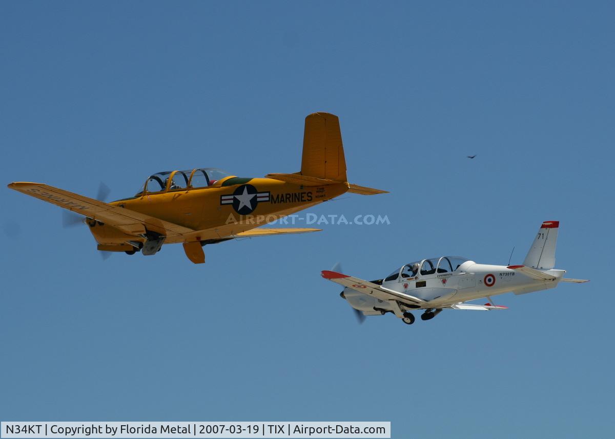 N34KT, 1956 Beech D-45 Mentor C/N BG-271, T-34