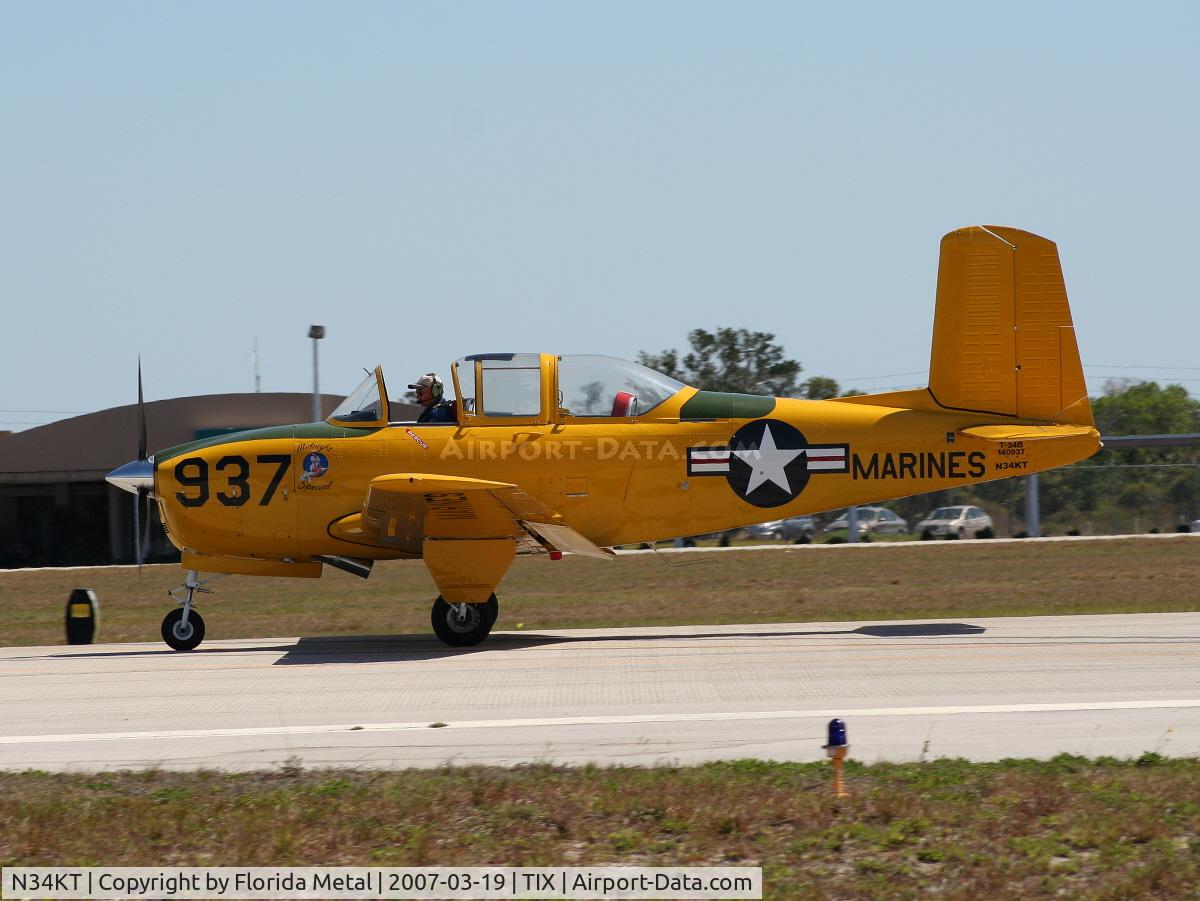 N34KT, 1956 Beech D-45 Mentor C/N BG-271, T-34