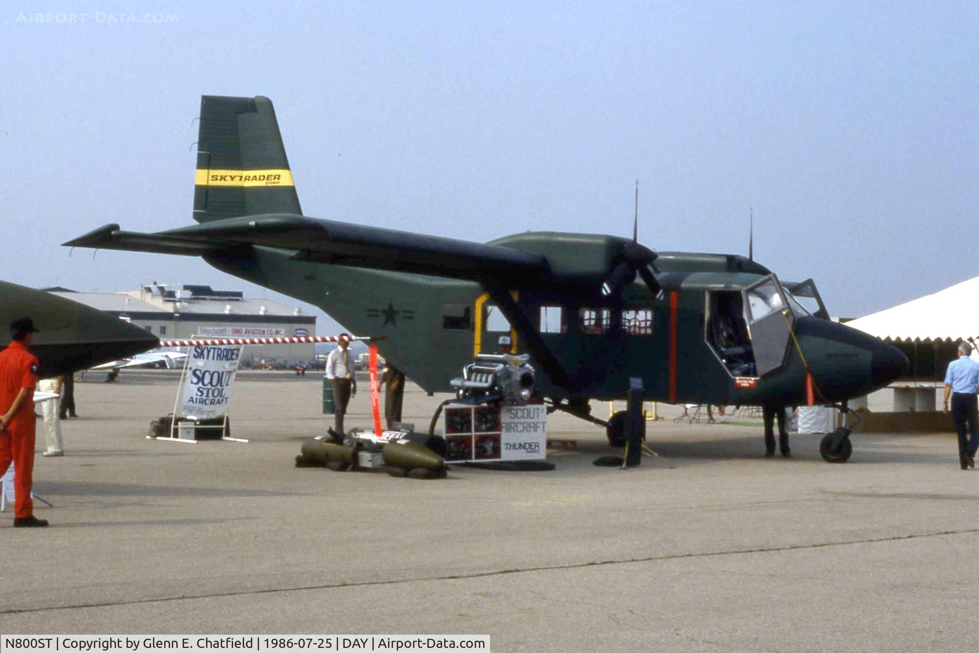 N800ST, Dominion Aircraft Corp. Ltd. SKYTRADER 800 C/N PROTOTYPE, UV-23A prototype at the Dayton International Air Show and Trade Exposition