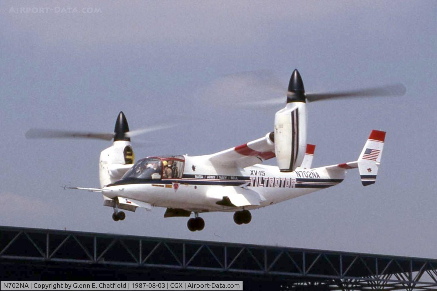 N702NA, 1977 Bell 301 C/N 0001, XV-15 demonstration at McCormick Place and Meigs Field