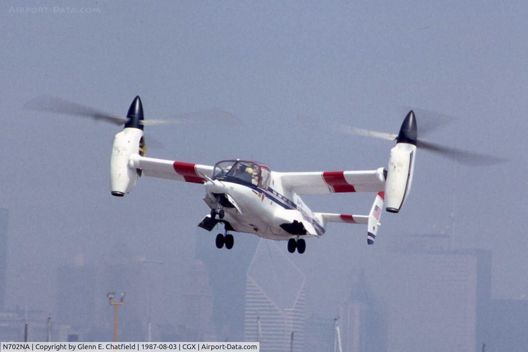 N702NA, 1977 Bell 301 C/N 0001, XV-15 demonstration at McCormick Place and Meigs Field