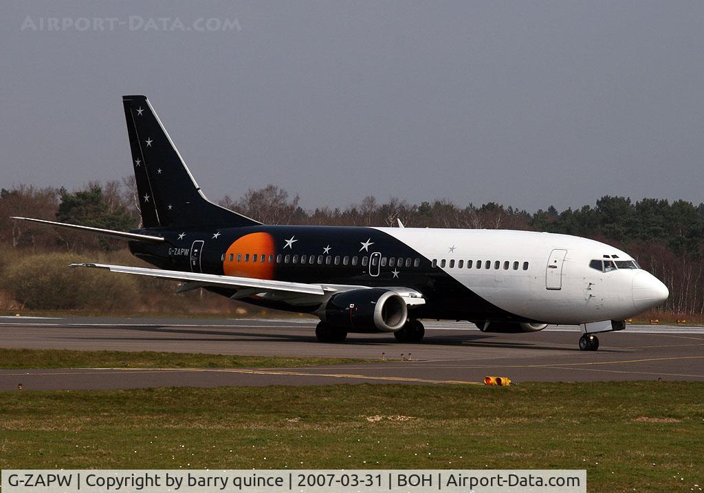 G-ZAPW, 1988 Boeing 737-3L9 C/N 24219, TITAN 737