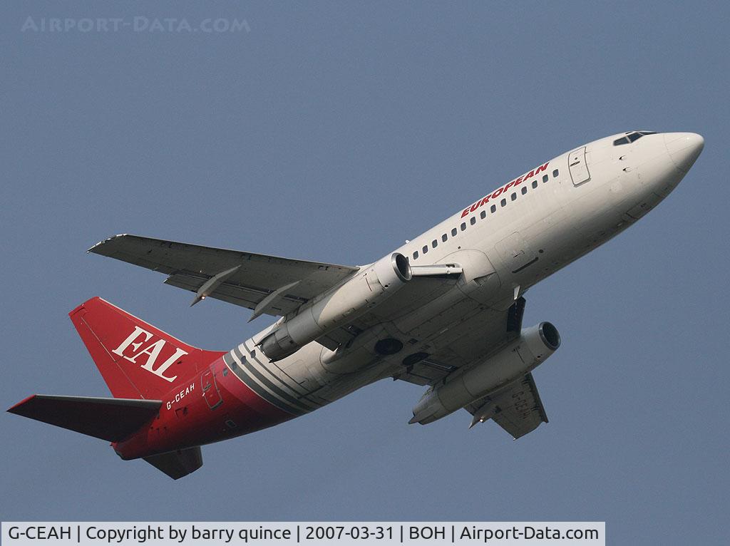 G-CEAH, 1975 Boeing 737-229 C/N 21135, EUROPEAN 737-200