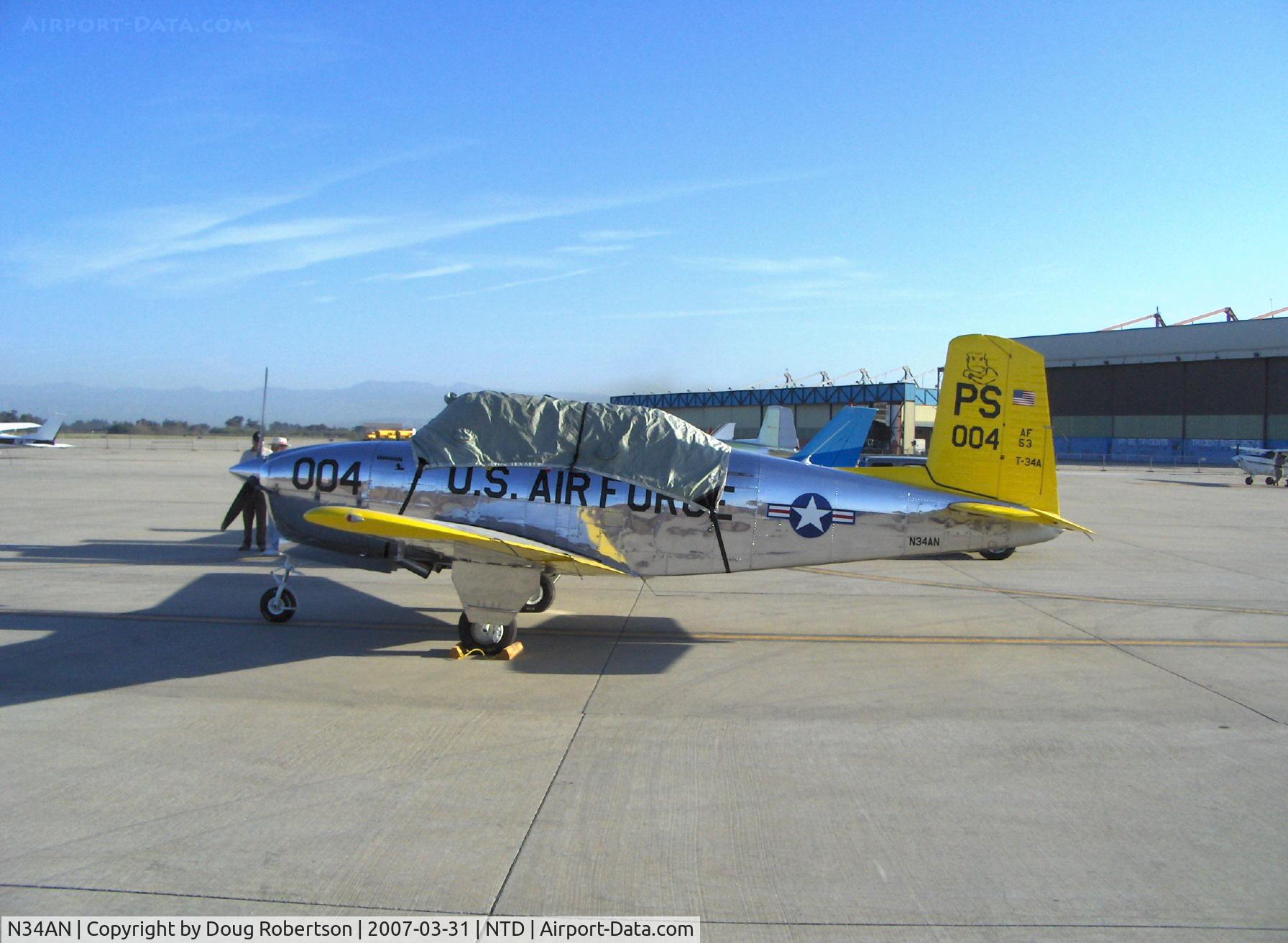 N34AN, 1954 Beech T34 Mentor C/N CG-4, 1954 Beech T34A MENTOR, Continental IO-470 engine upgrade