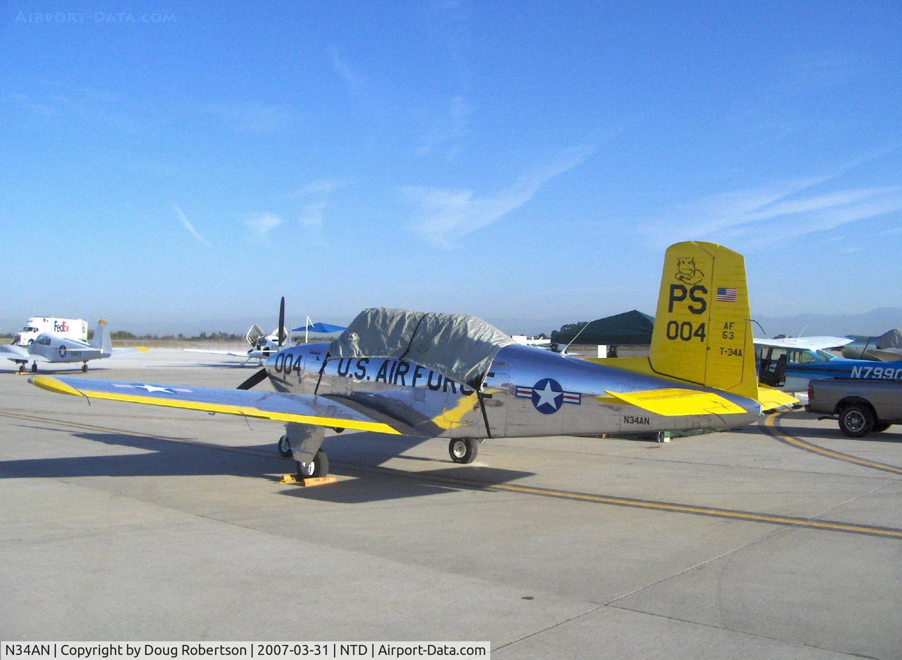 N34AN, 1954 Beech T34 Mentor C/N CG-4, 1954 Beech T34A MENTOR, Continental IO-470 engine upgrade
