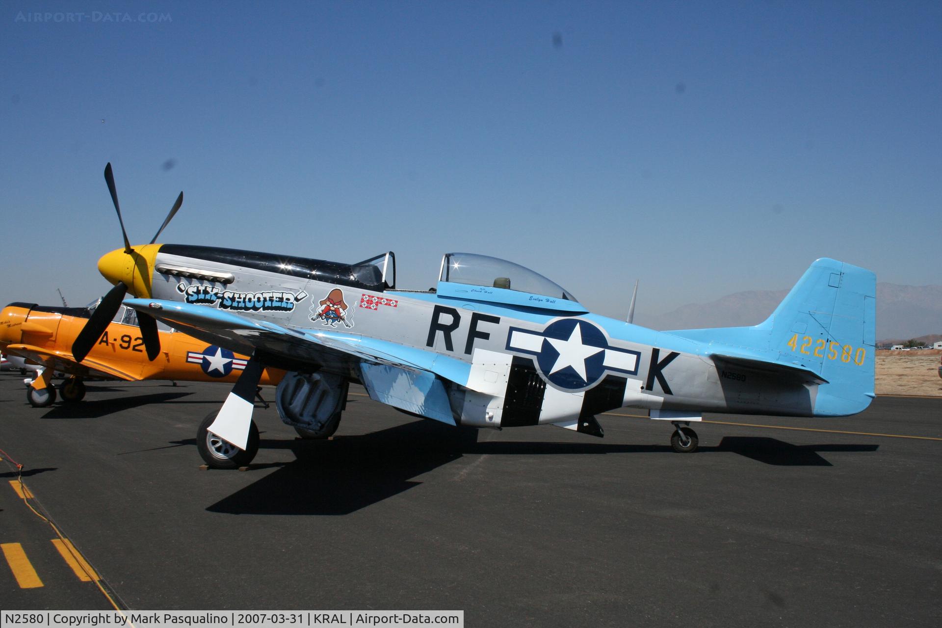 N2580, 1967 North American F-51D Mustang C/N AF-67-22580, North American P-51D