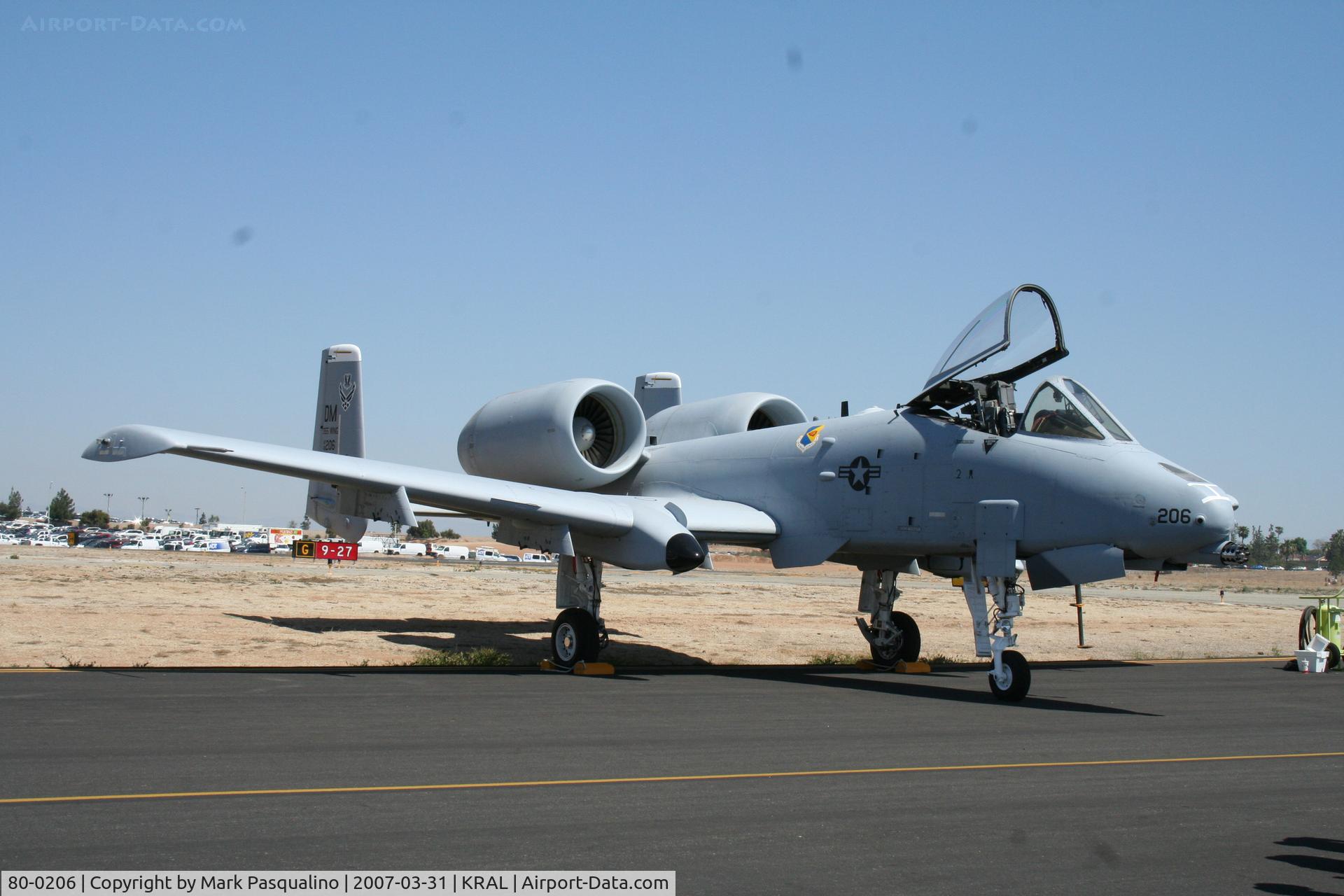 80-0206, 1980 Fairchild Republic A-10A Thunderbolt II C/N A10-0556, A-10