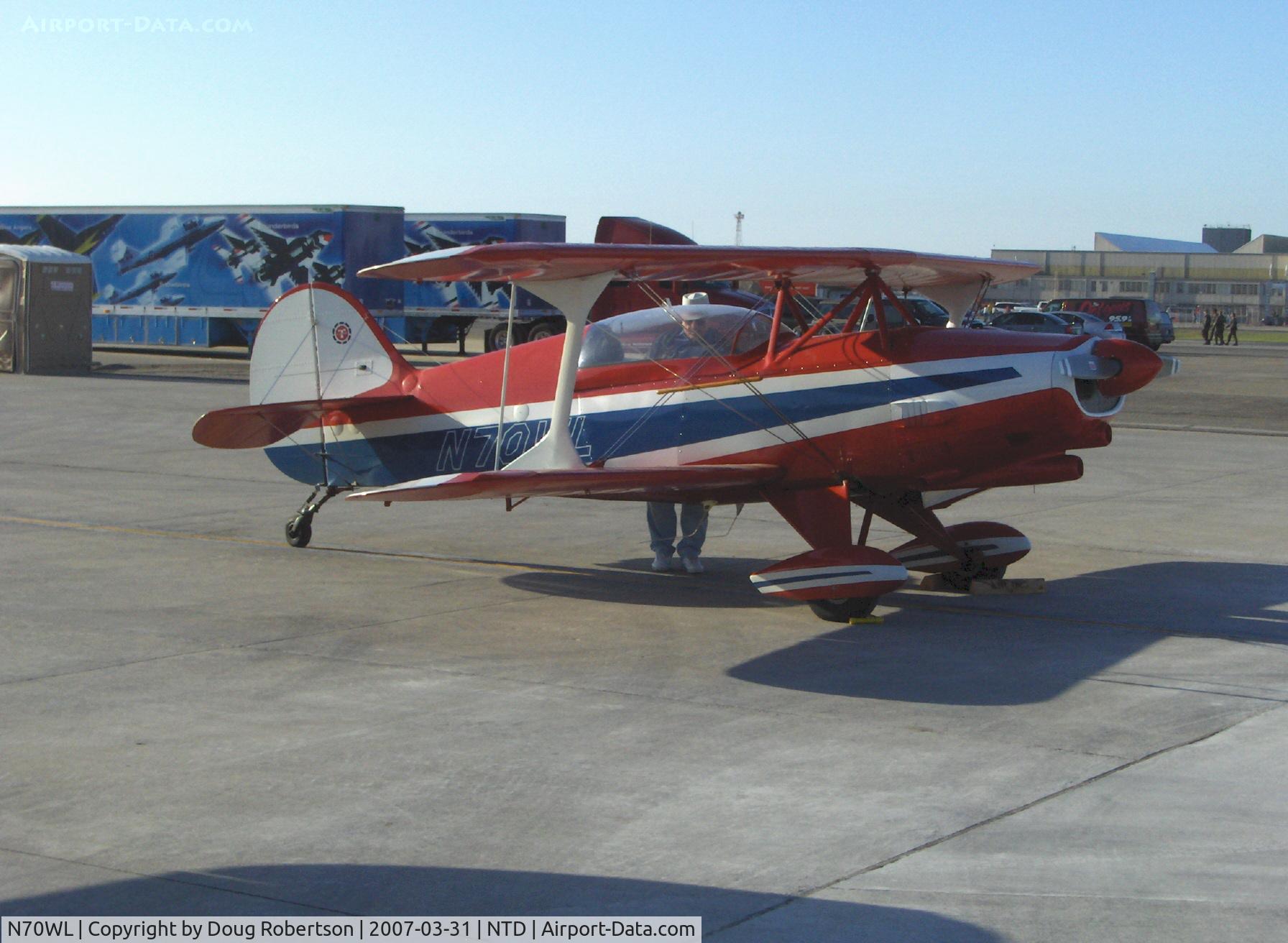 N70WL, 1975 Steen Skybolt C/N 4-8-34, 1975 Lawbaugh STEEN SKYBOLT, Franklin 6A-350 220 Hp, fully aerobatic, symmetrical airfoils, four ailerons, larger cockpits than a PITTS