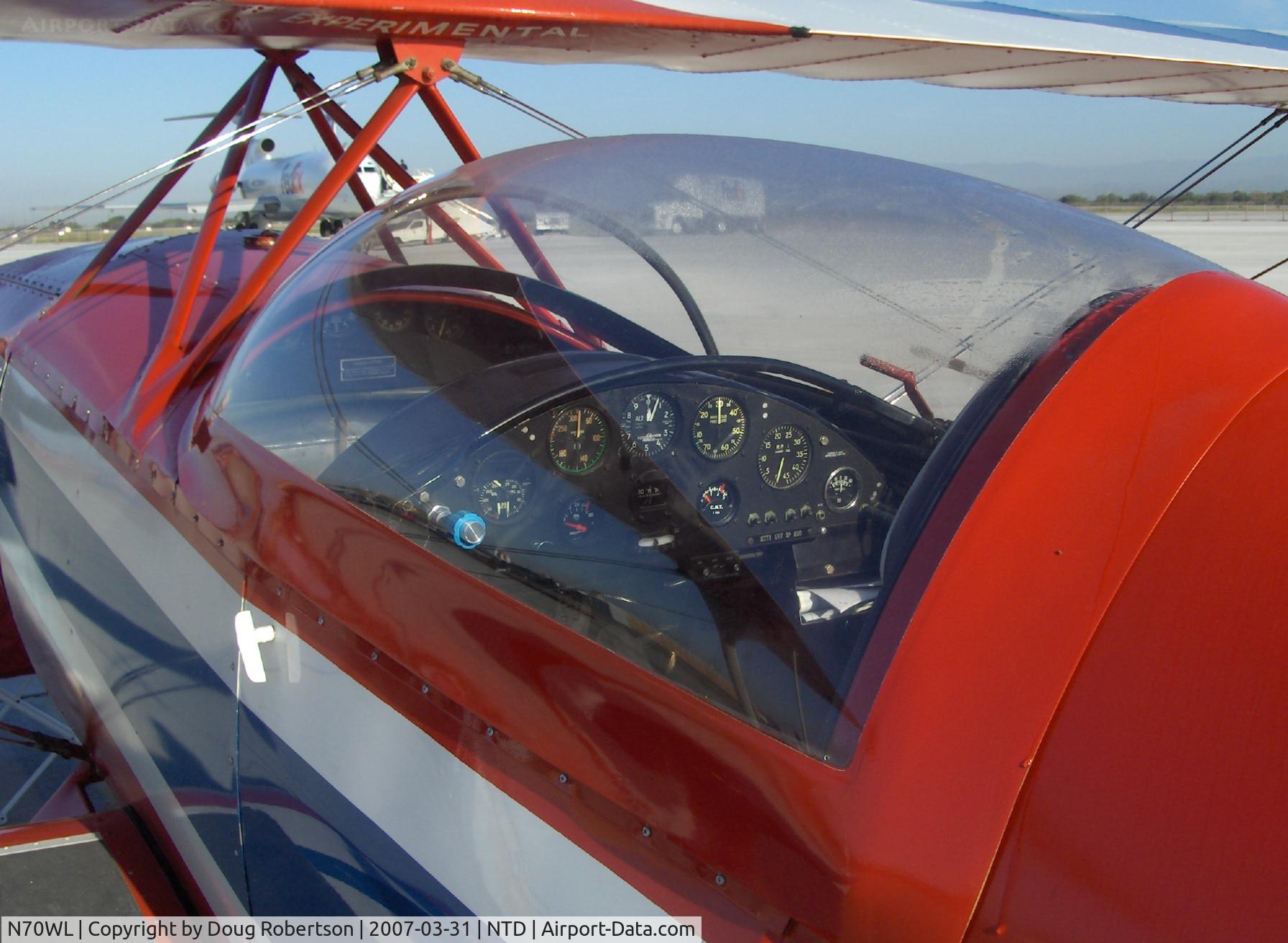 N70WL, 1975 Steen Skybolt C/N 4-8-34, 1975 Lawbaugh STEEN SKYBOLT, Franklin 6A-350 220 Hp, fully aerobatic, symmetrical airfoils, four ailerons, larger cockpits than a PITTS, good panel