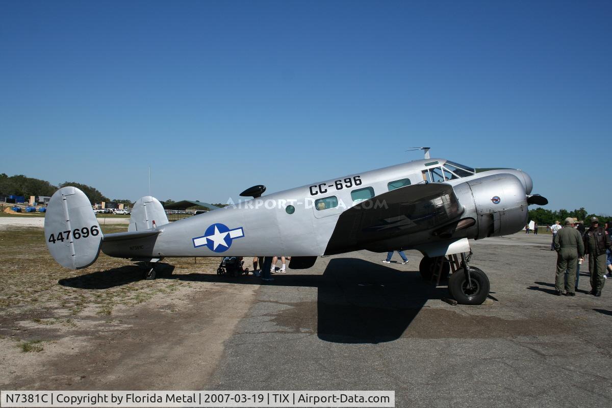N7381C, 1944 Beech C18S C/N 8104, C-45