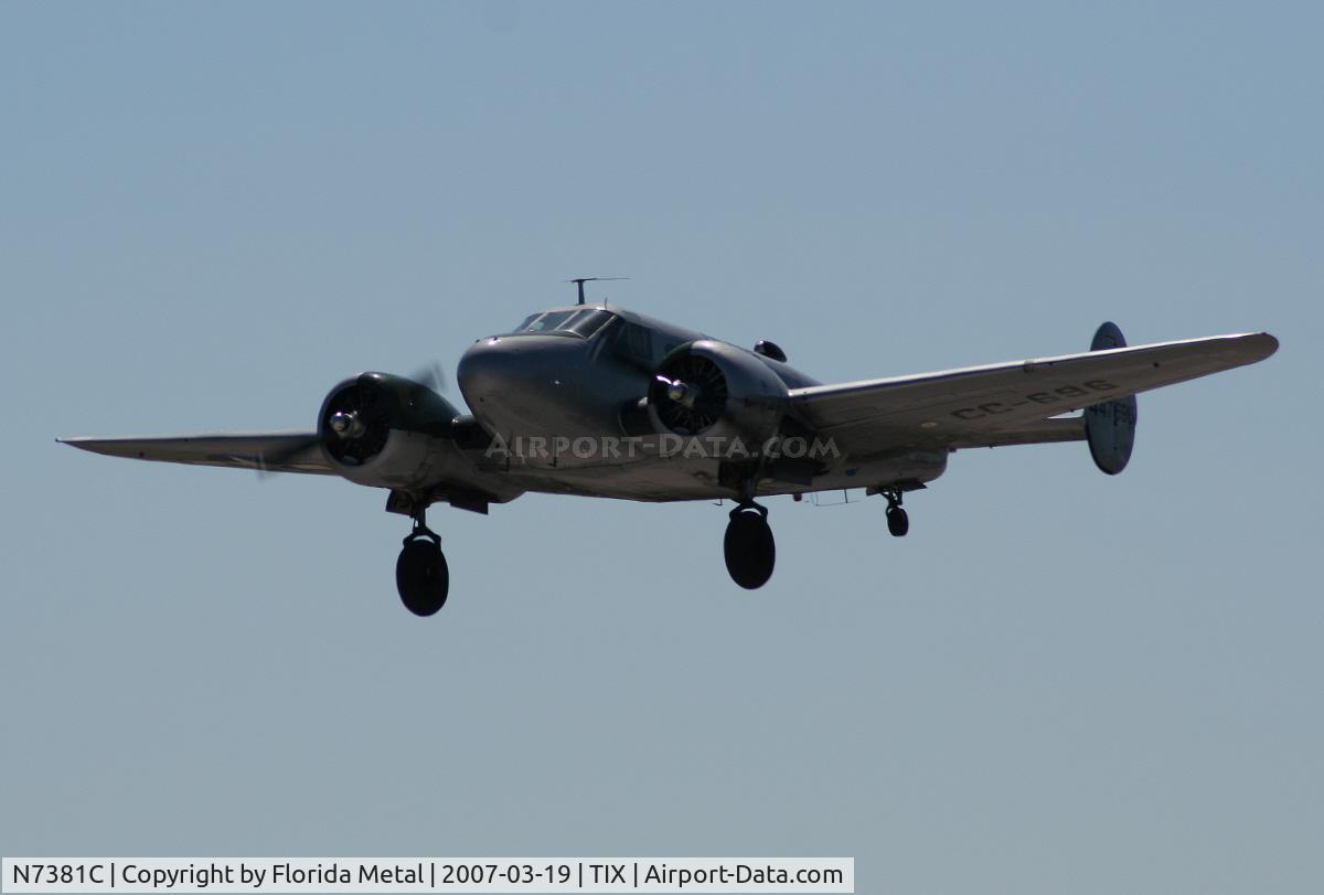 N7381C, 1944 Beech C18S C/N 8104, C-45