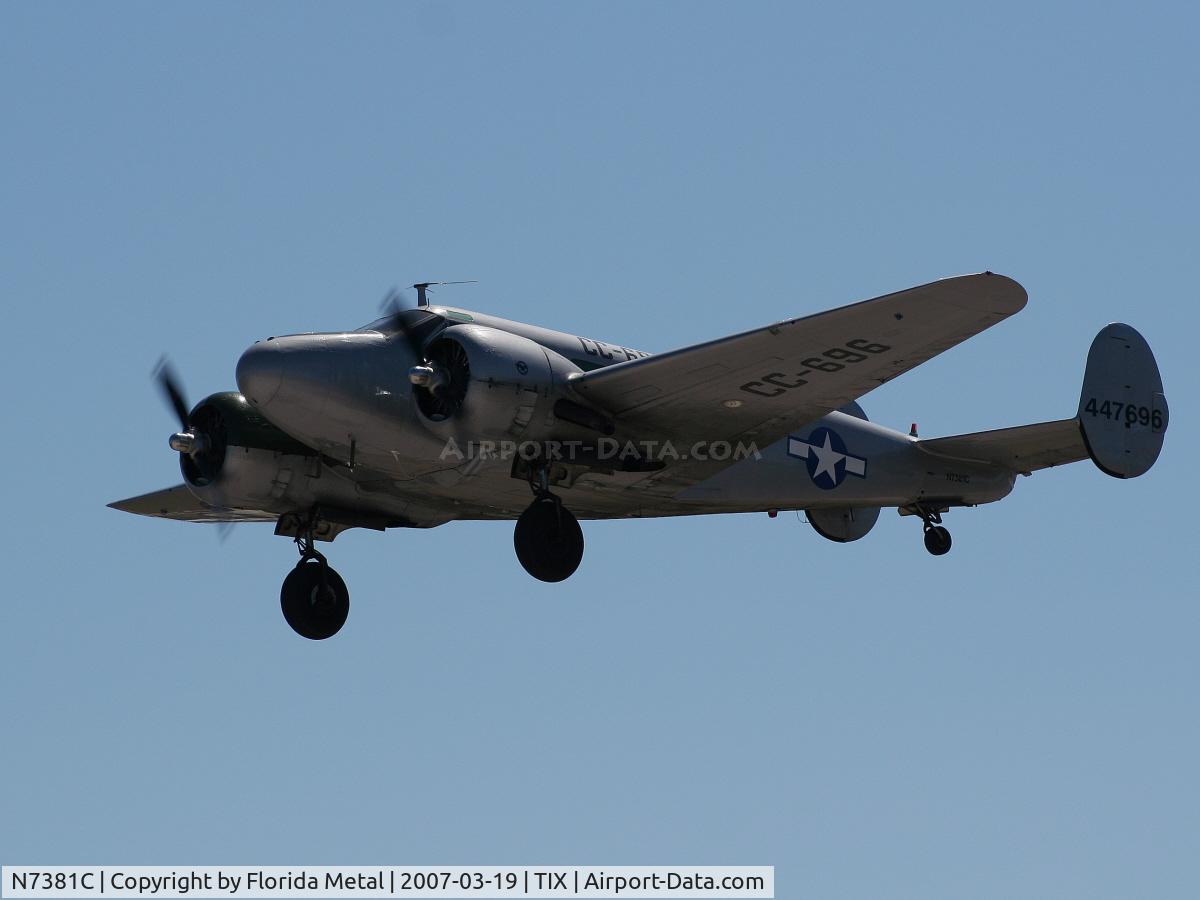 N7381C, 1944 Beech C18S C/N 8104, C-45
