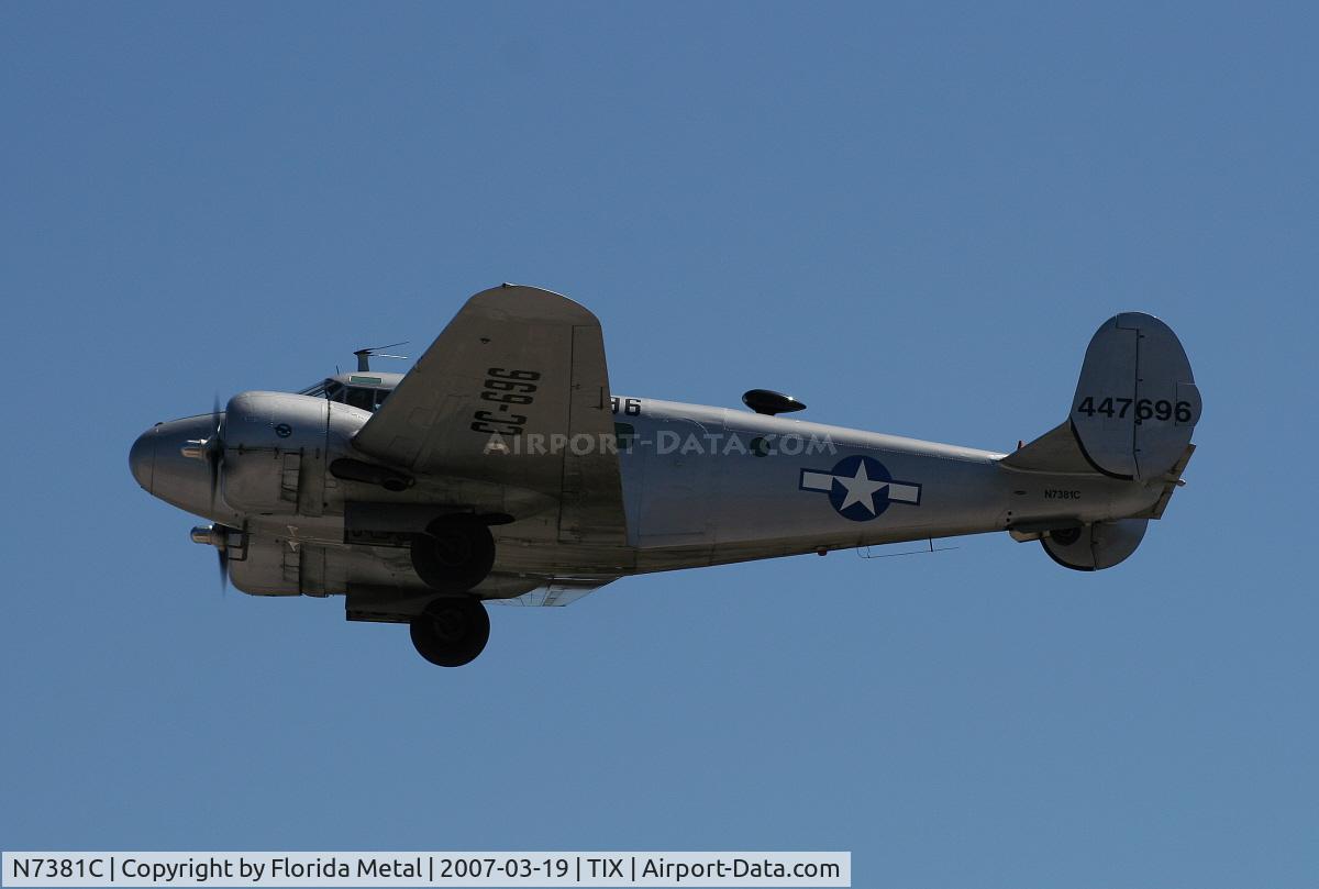 N7381C, 1944 Beech C18S C/N 8104, C-45
